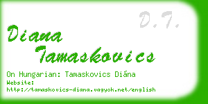 diana tamaskovics business card